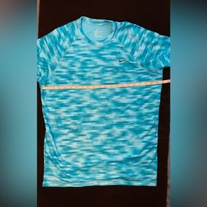 (NWOT) Nike swim athletic dri-fit shit men’s size (M) blue UPF 40+